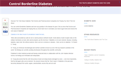 Desktop Screenshot of controlborderlinediabetes.com